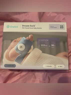 Owlet Dream Sock Smart Baby Monitor - Blue